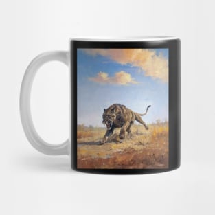 Leaping Lioness Apex Predator Of The Savannah Mug